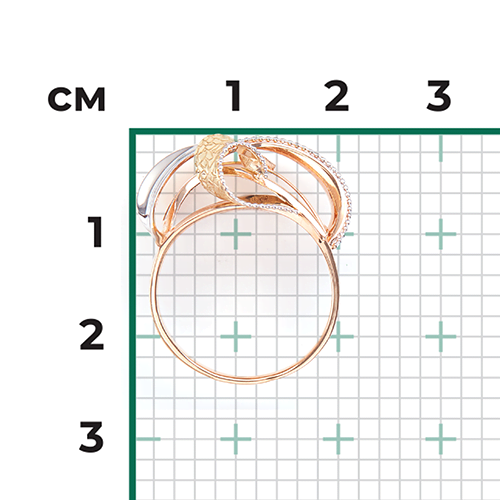 Кольцо из комбинированного золота 01-5100-00-000-1113-66