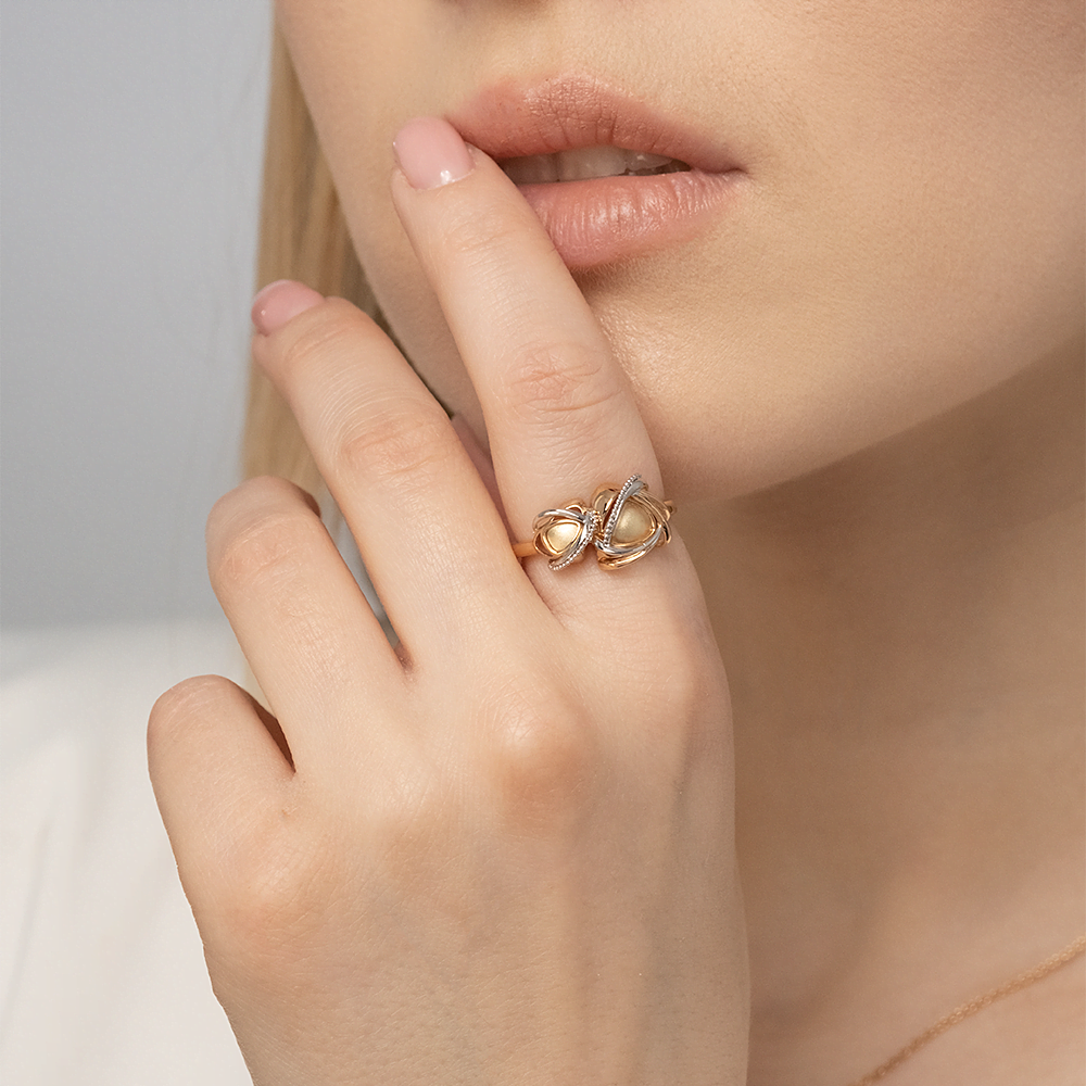 Кольцо из комбинированного золота 01-5159-00-000-1140-66