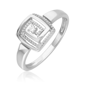 Кольцо из белого золота с бриллиантом 01-5849-00-101-1120