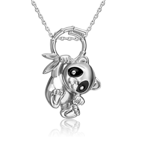 Подвеска «Панда» из серебра с эмалью 03-3349-00-000-0200