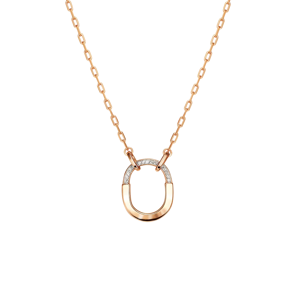 Колье из красного золота с фианитами 07-0277-00-401-1110