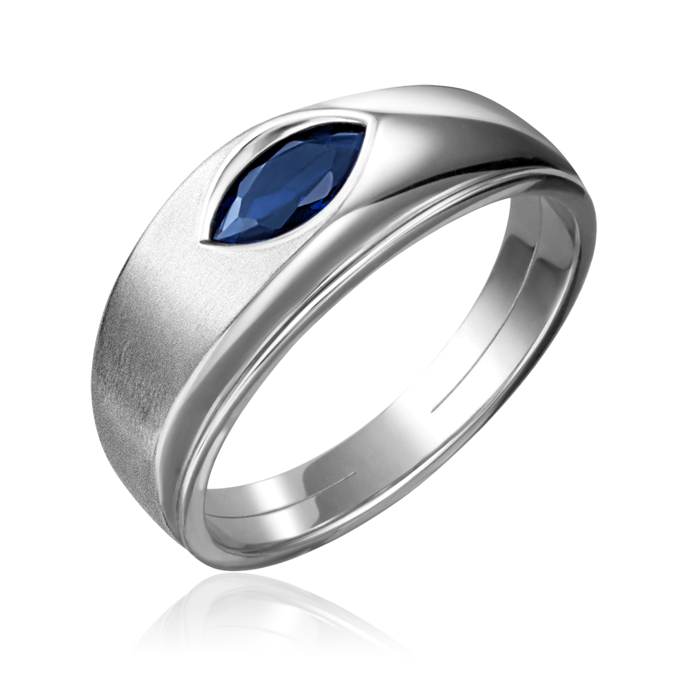 Кольцо из белого золота с сапфиром 01-5204-00-102-1120-30