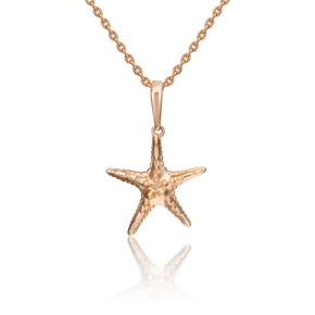 Подвеска «Морская звезда» из красного золота