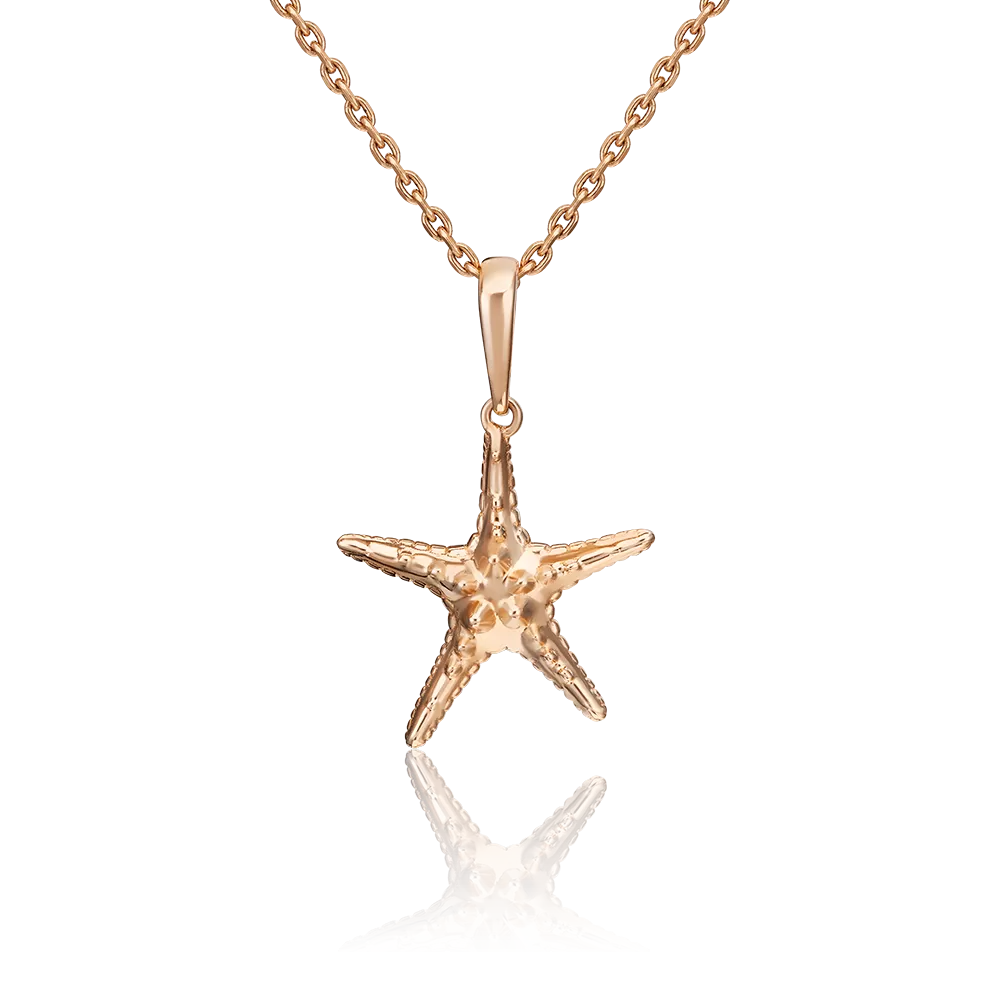 Подвеска «Морская звезда» из красного золота 03-3050-00-000-1110-42