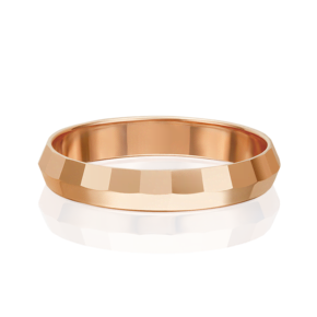 Обручальное кольцо из красного золота с алмазной гранью 01-5672-00-000-1110