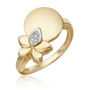 Кольцо из комбинированного золота с бриллиантами 01-5610-00-101-1121