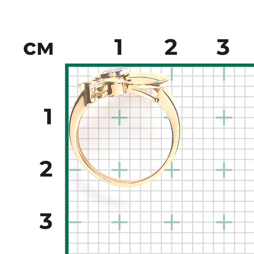 Кольцо из комбинированного золота с бриллиантами 01-5610-00-101-1121