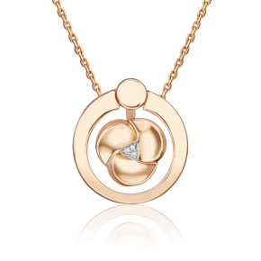 Подвеска из комбинированного золота с бриллиантами 03-3365-00-101-1111