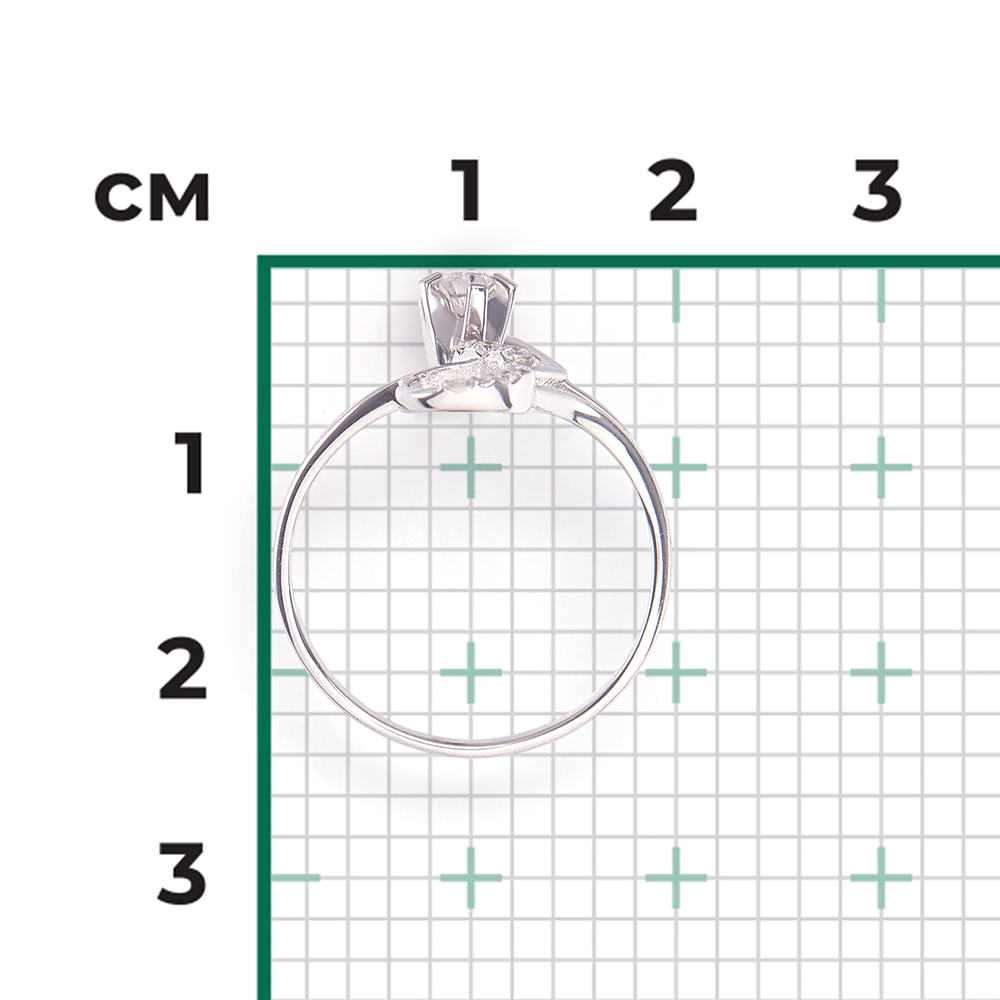 Кольцо из белого золота с бриллиантами 01-0090-00-101-1120-30