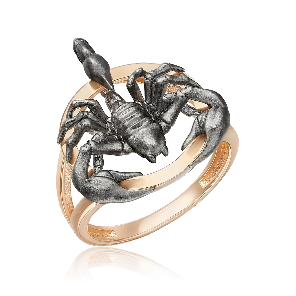 Кольцо «Скорпион» из комбинированного золота 01-5778-00-000-1111