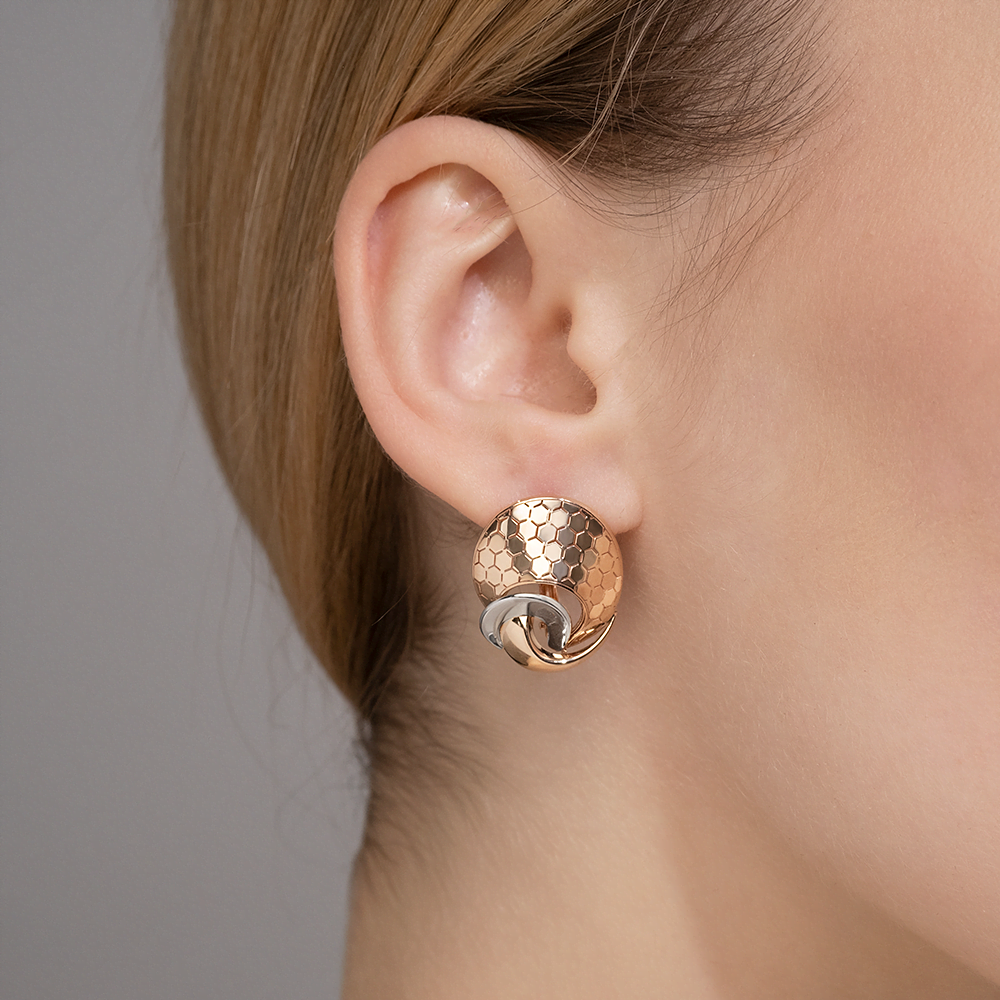 Серьги из комбинированного золота 02-5270-00-000-1111