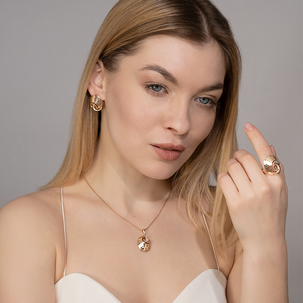 Серьги из комбинированного золота 02-5270-00-000-1111