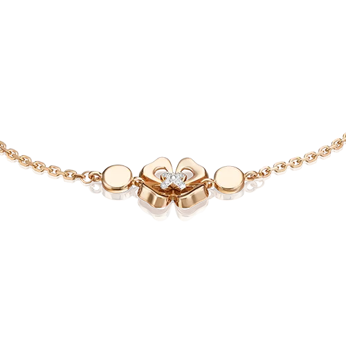 Браслет «Клевер. Незабываемые моменты» из комбинированного золота с бриллиантами 05-0695-00-101-1111