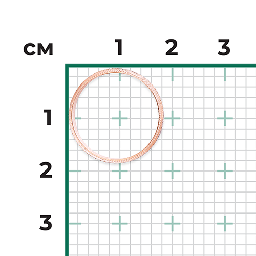 Обручальное кольцо из комбинированного золота с алмазной гранью 01-4843-00-000-1111