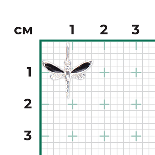 Подвеска «Стрекоза» из серебра с эмалью 03-3188-03-000-0200-71