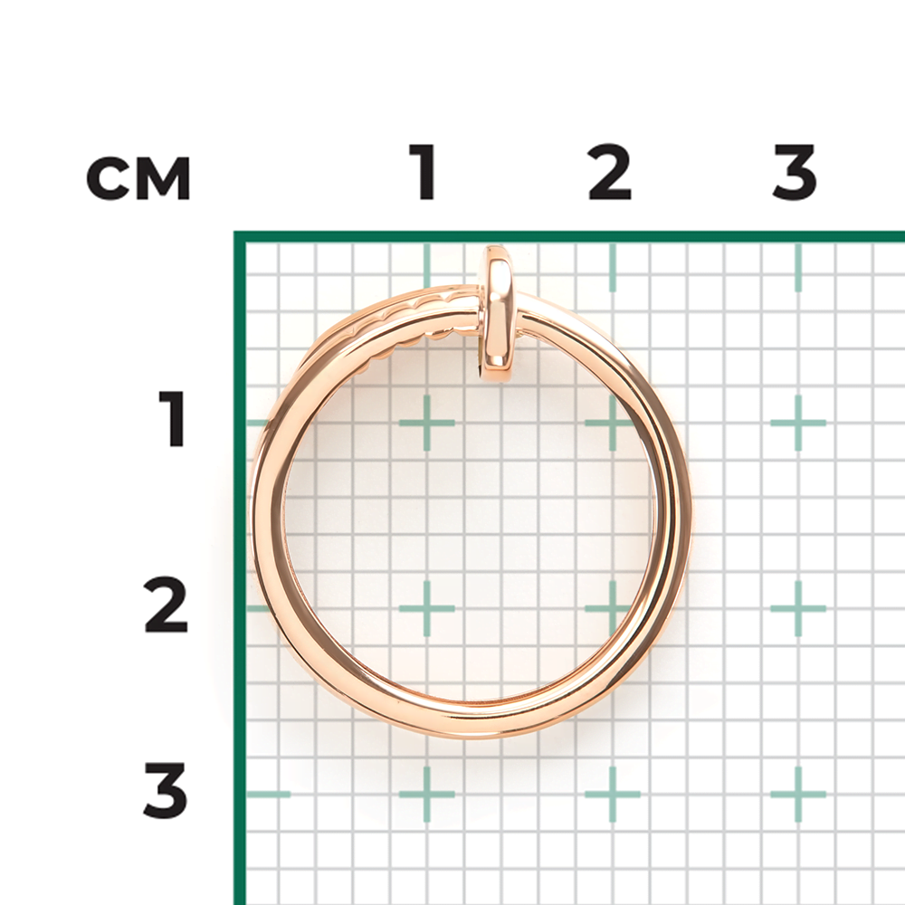 Кольцо «Гвоздь» из красного золота 01-5915-00-000-1110