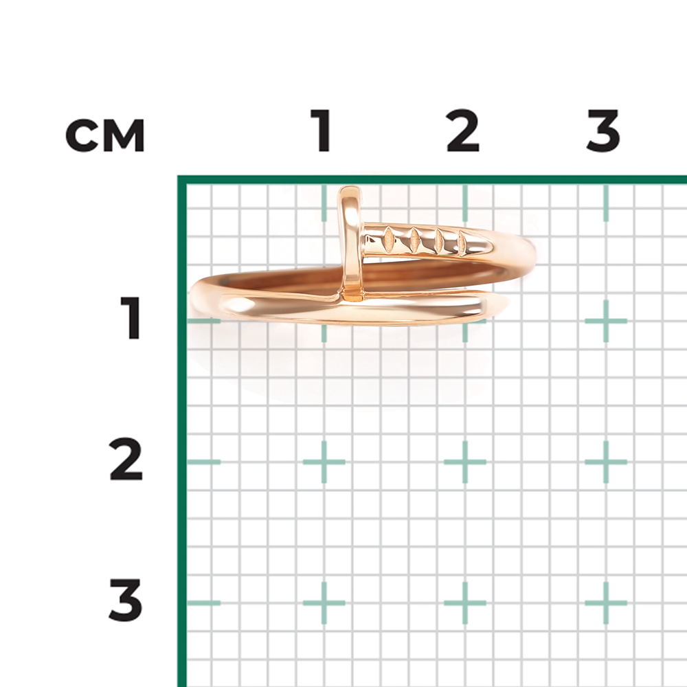 Кольцо «Гвоздь» из красного золота 01-5915-00-000-1110