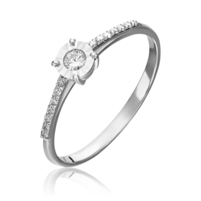 Кольцо из белого золота с бриллиантами 01-1394-00-101-1120-30