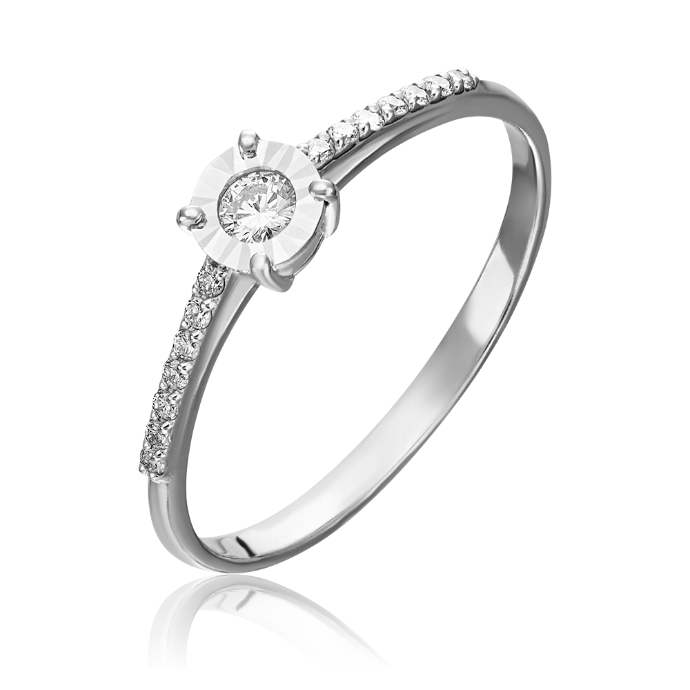 Кольцо из белого золота с бриллиантами 01-1394-00-101-1120-30