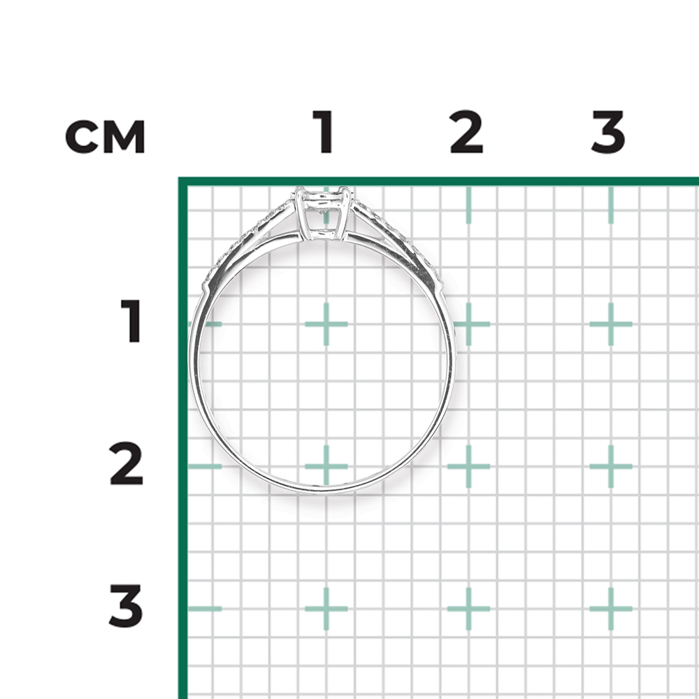 Кольцо из белого золота с бриллиантами 01-1394-00-101-1120-30