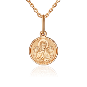 Иконка «Ангел-хранитель» из красного золота