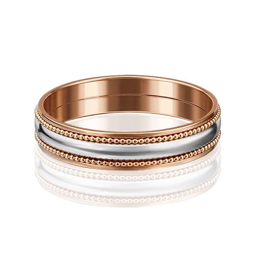 Обручальное кольцо из комбинированного золота 01-5245-00-000-1111-39