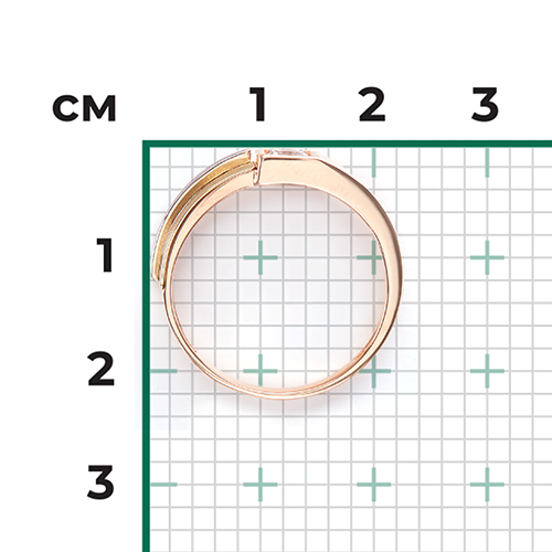 Кольцо из комбинированного золота с фианитом 01-5408-00-401-1140