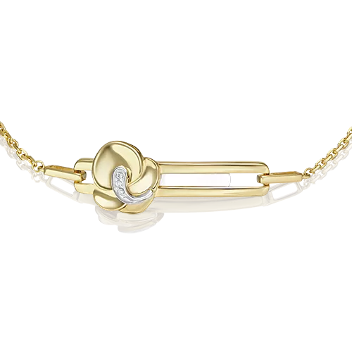 Браслет из комбинированного золота с бриллиантами 05-0740-00-101-1121