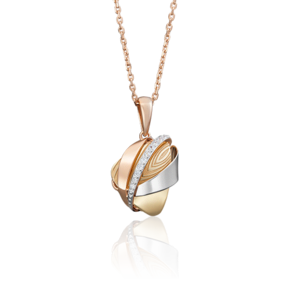 Подвеска из комбинированного золота с фианитами 03-2717-00-401-1140-66