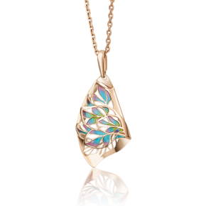 Подвеска из красного золота с эмалью 03-2753-00-000-1110-66