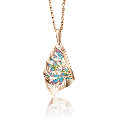 Подвеска из красного золота с эмалью 03-2753-00-000-1110-66