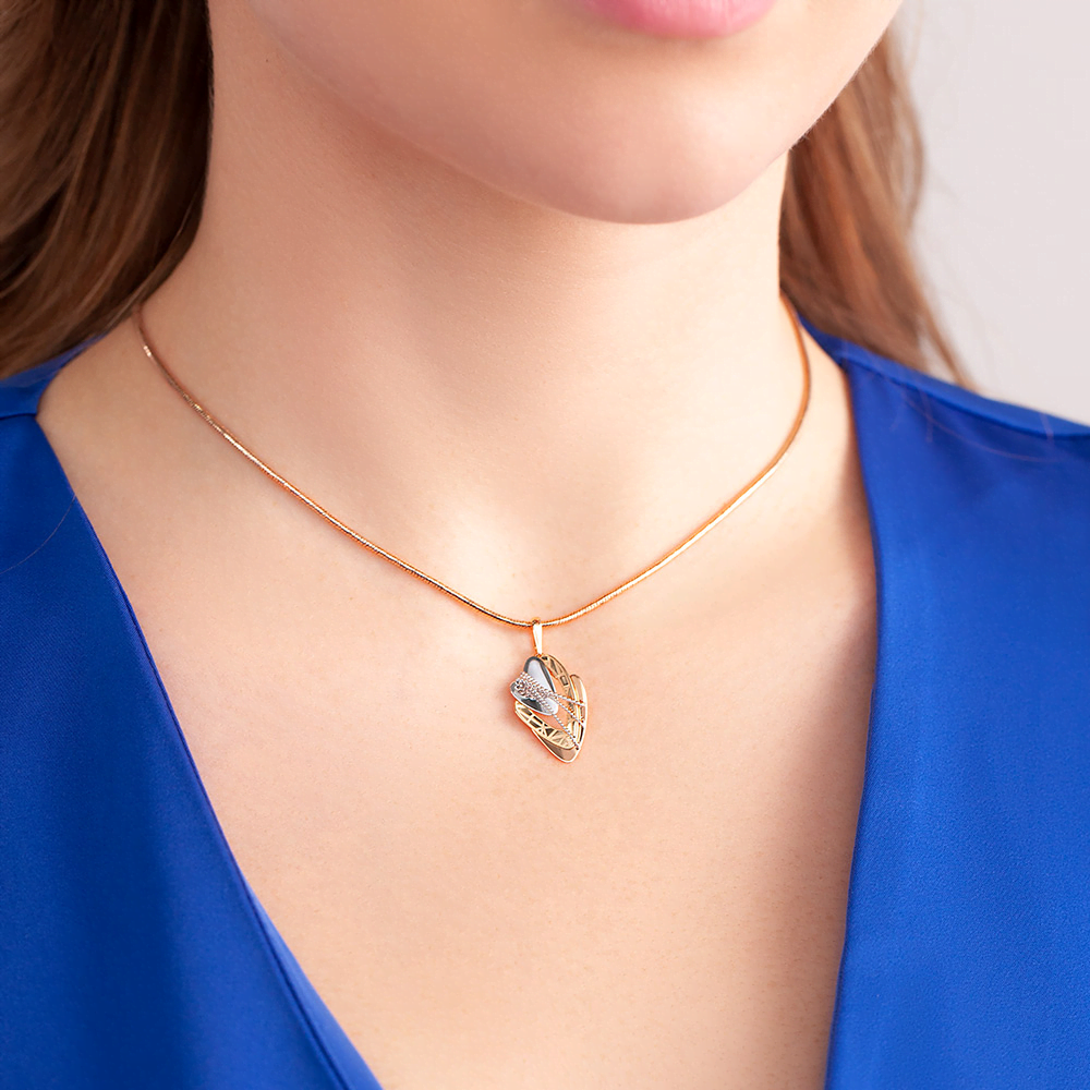 Подвеска из комбинированного золота 03-2812-00-000-1140-66