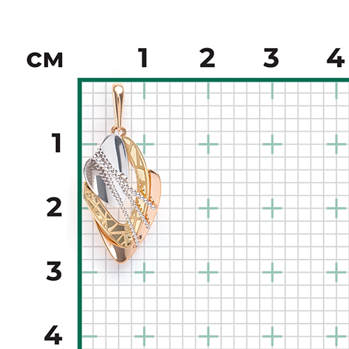 Подвеска из комбинированного золота 03-2812-00-000-1140-66