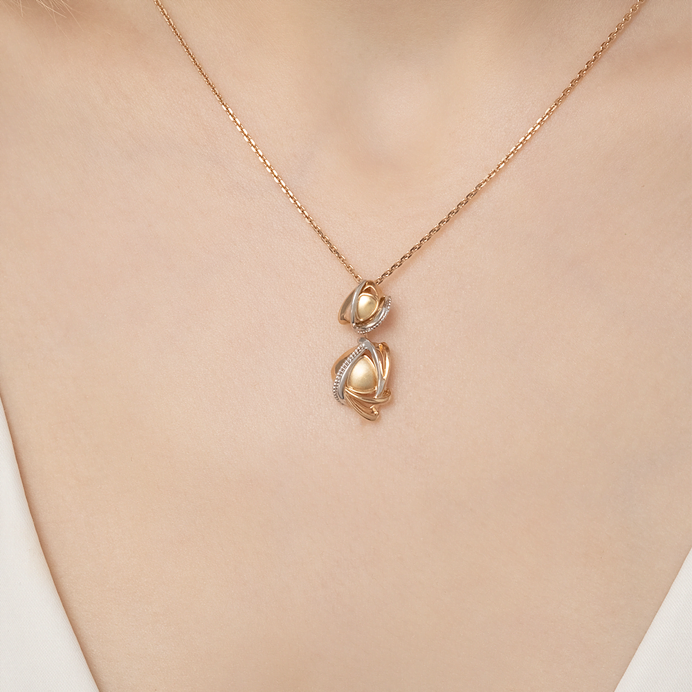 Подвеска из комбинированного золота 03-2857-00-000-1140-66