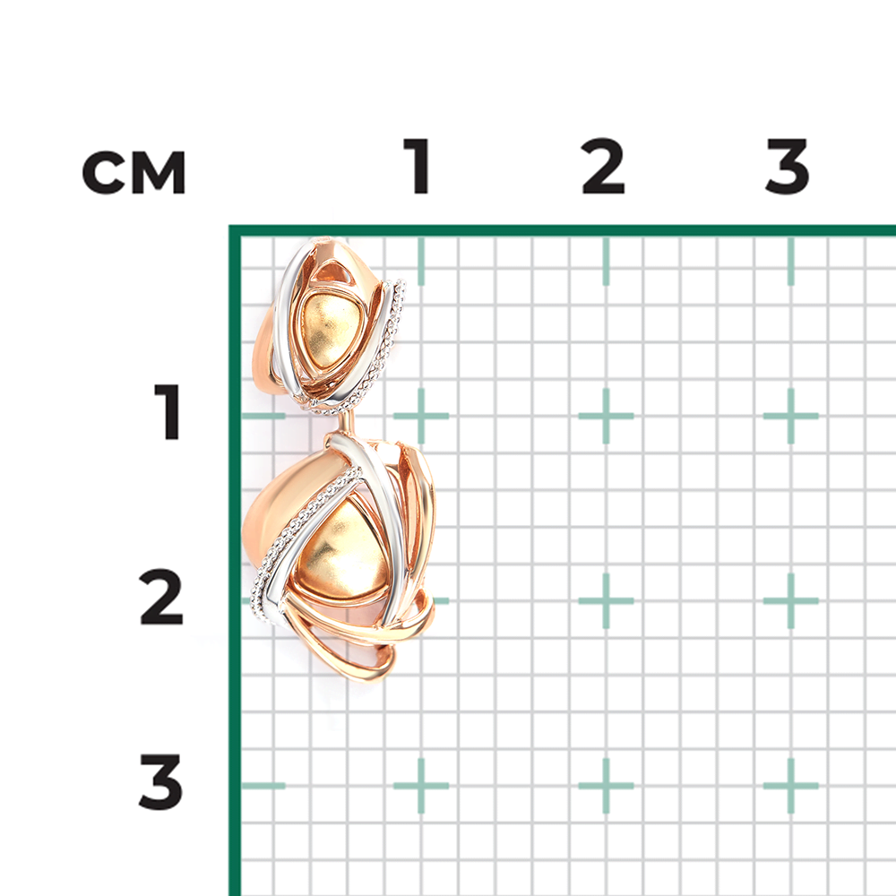 Подвеска из комбинированного золота 03-2857-00-000-1140-66