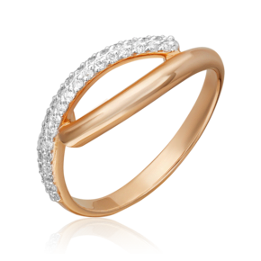 Кольцо из красного золота с бриллиантами 01-0622-00-101-1110-30