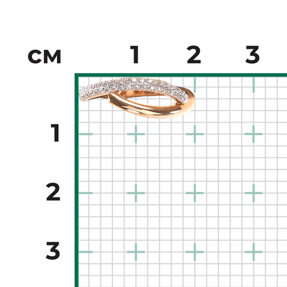 Кольцо из красного золота с бриллиантами 01-0622-00-101-1110-30