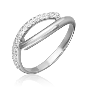 Кольцо из белого золота с бриллиантами 01-0623-00-101-1120-30