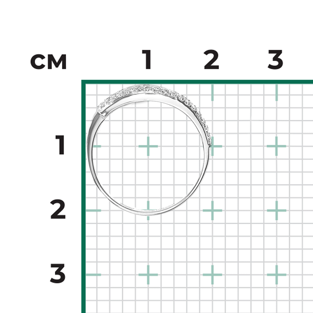 Кольцо из белого золота с бриллиантами 01-0623-00-101-1120-30