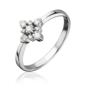 Кольцо из белого золота с бриллиантами 01-0627-00-101-1120-30