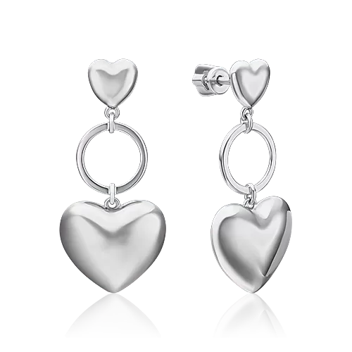 Серьги-пусеты «Эмоция» из серебра 02-4934-00-000-0200