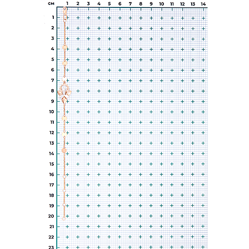 Браслет из комбинированного золота с бриллиантами 05-0732-00-101-1111