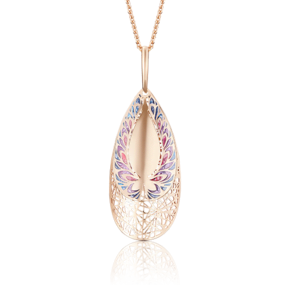 Подвеска из красного золота с эмалью 03-2589-00-000-1110-48