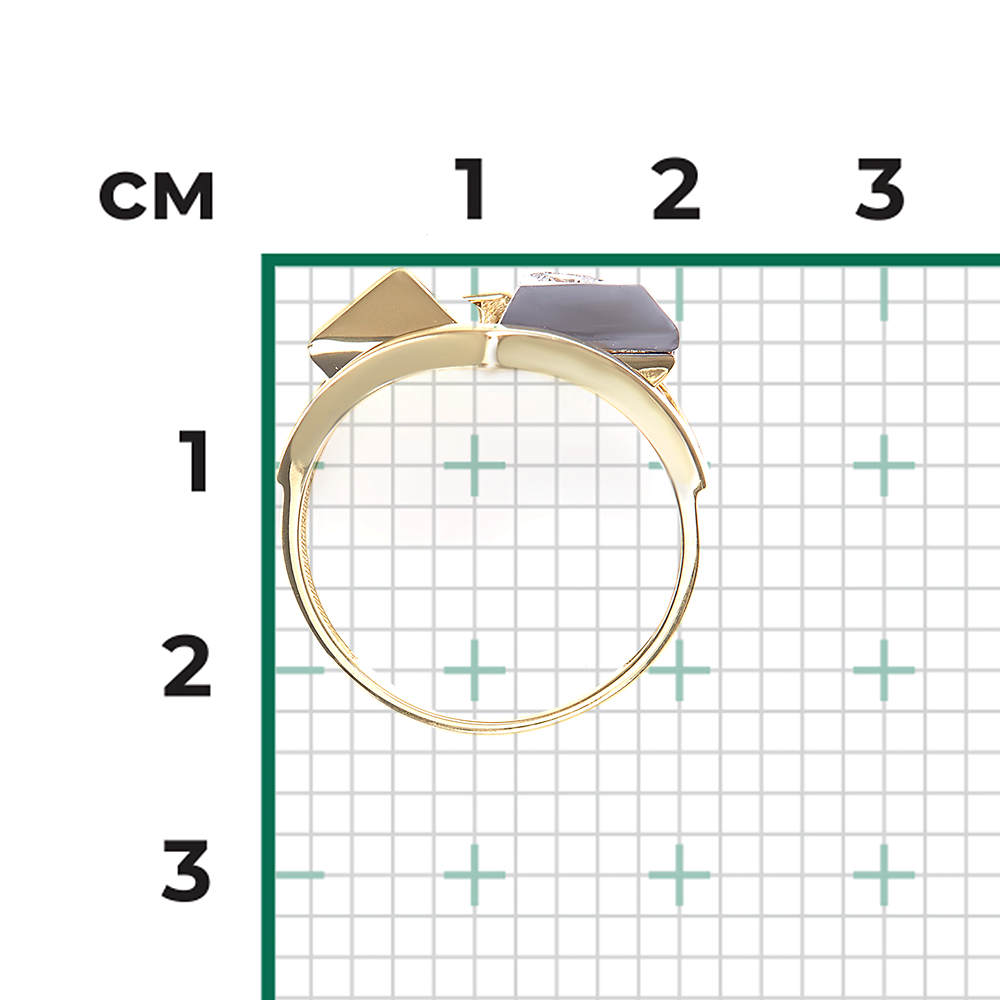 Кольцо из комбинированного золота с натуральным топазом white 01-5622-00-201-1121