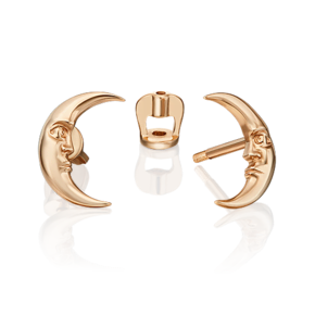 Серьги-пусеты «Верный спутник» (пожелание счастья) из красного золота 02-4711-00-000-1110-59