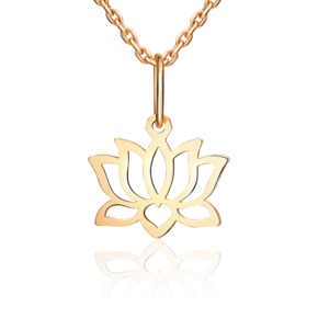 Подвеска «Лотос» из красного золота 03-3664-00-000-1110