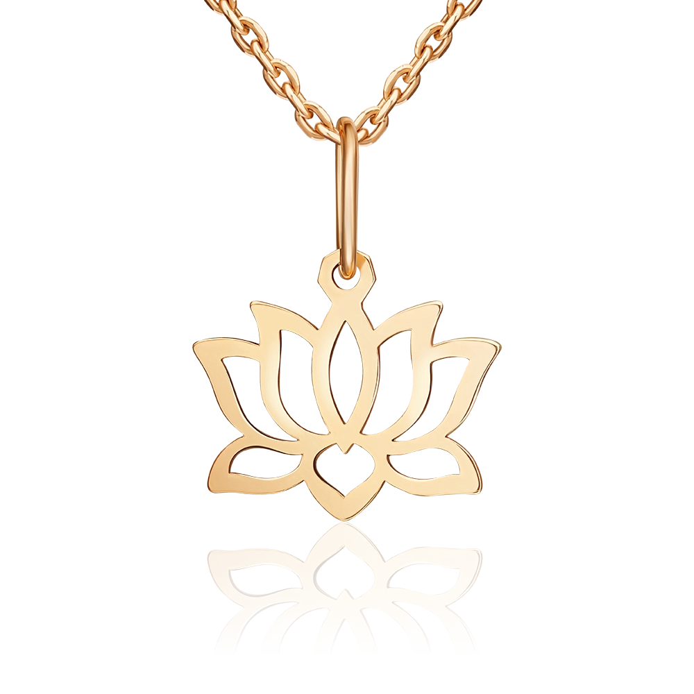 Подвеска «Лотос» из красного золота 03-3664-00-000-1110