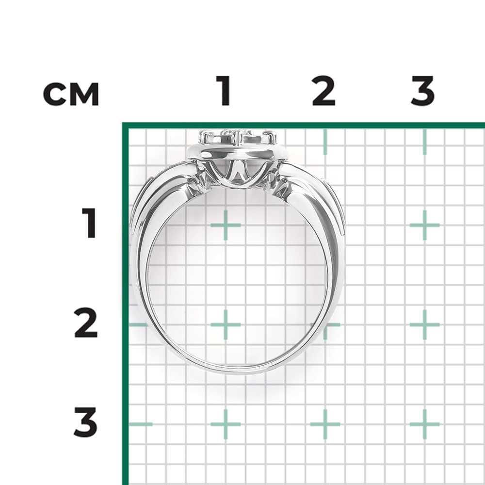 Кольцо из белого золота с бриллиантами 01-5744-00-101-1120