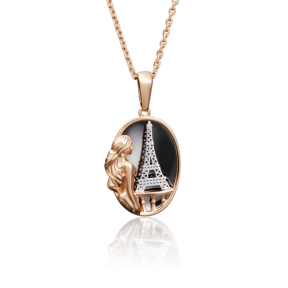 Подвеска «Париж» из комбинированного золота 03-2644-00-000-1111-48