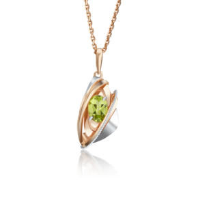 Подвеска из комбинированного золота с хризолитом 03-2759-00-205-1111-46